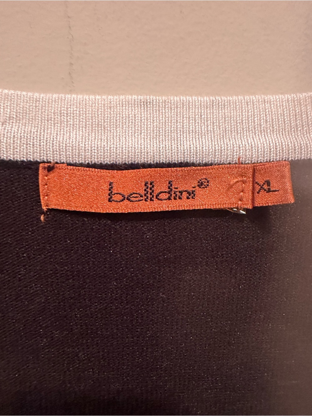 Belldini Black Sleeveless Tank White Trim Gold Studs Stretchy Statement Top S XL - Picture 7 of 10